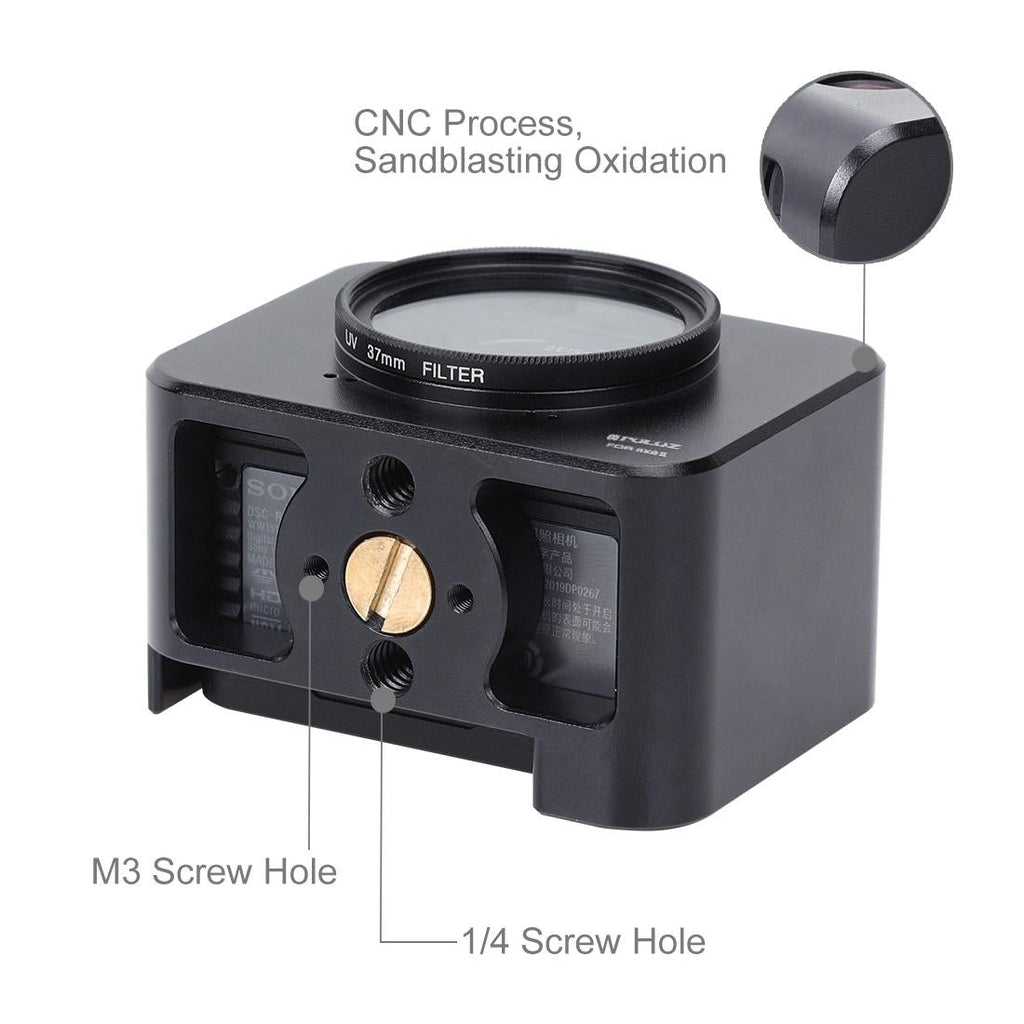 37mm Protective Cage & Sunshade for Sony Rx0 / Rx0 Ii