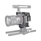 Video Camera Cage Stabilizer For Sony A7K / A72 / A73 / A7S2 / A7R3 / A7R2 / A7X Black