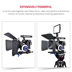 Video Camera Cage Stabilizer For Sony A7K / A72 / A73 / A7S2 / A7R3 / A7R2 / A7X Black
