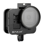 Aluminum Alloy Protective Cage with Insurance Frame and 52mm Uv Lens for Gopro Hero8