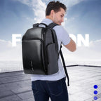 Waterproof Anti-Theft Usb Shoulder Bag - Large Capacity - Black