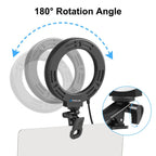 6.2 Dual-colour Ring Light with Usb 3 Modes Monitor Clip - Black