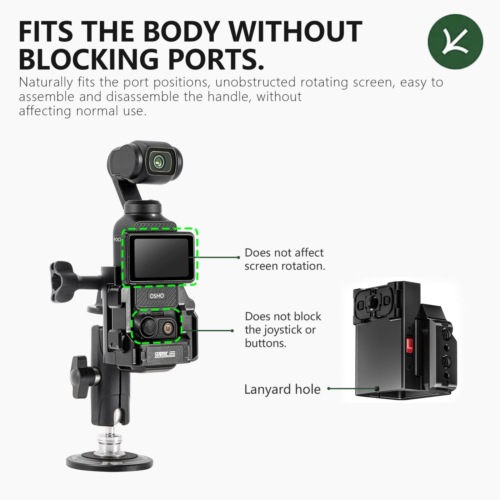 Metal Cage For Dji Osmo Pocket Black