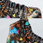 Double Row Roller Skates for Adults - Graffiti Design - Size 42 - Flash Wheel Black