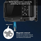 Camera Cage Stabilizer - Black Metal for Sony Zv-E10 Ii