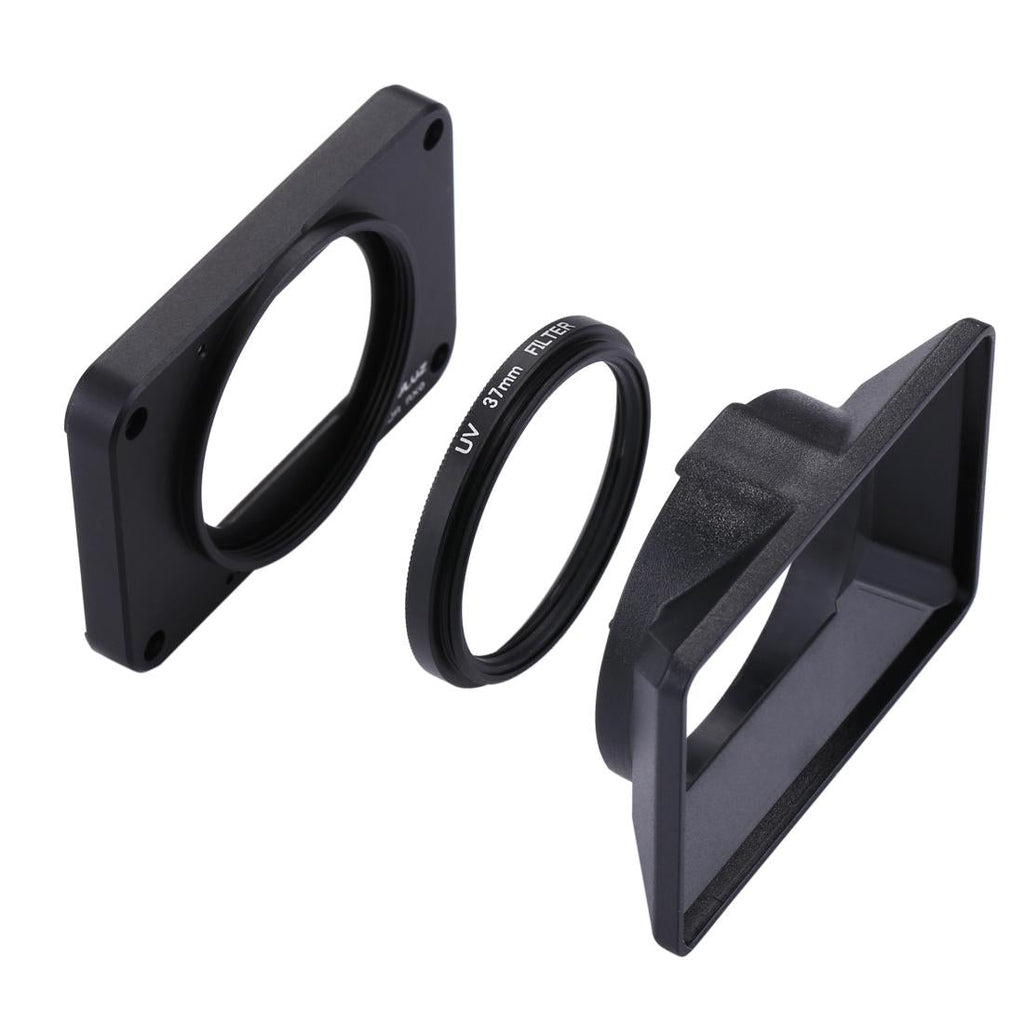 Sony Rx0 / Rx0 Ii Front Panel with Uv Filter and Sunshade - Black
