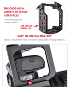 Video Camera Cage Stabilizer - Black Handle