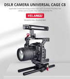 Video Camera Cage Stabilizer - Black Handle