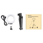 10 Mode Usb Led Ring Light with Tripod Mount and Cold Shoe Ball Head - 4.7 Inch Diameter