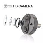 Smart Wifi Video Doorbell - 4.3 Inch Visual Peephole - Black