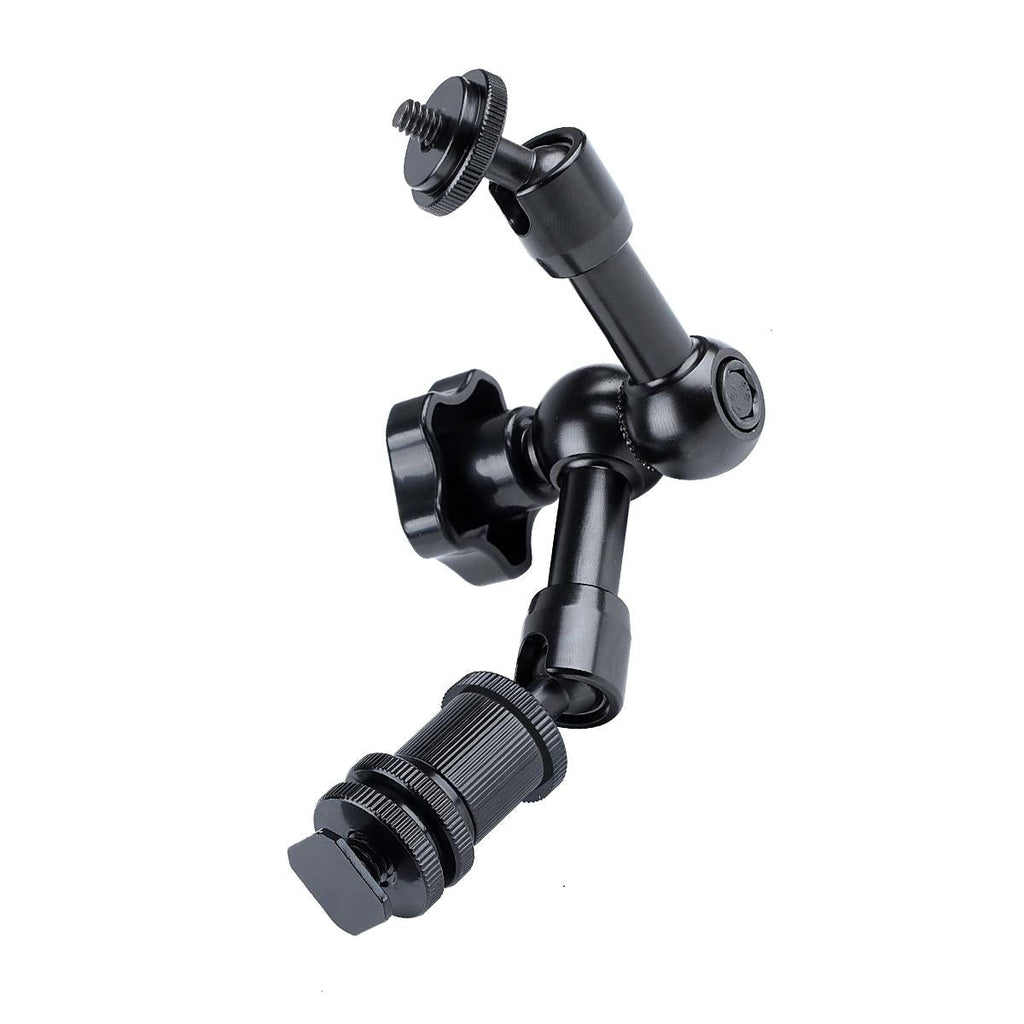 7 Articulating Magic Arm With Adjustable Friction & Large Claws Clips - Black