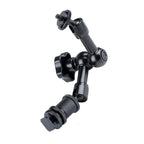 7 Articulating Magic Arm With Adjustable Friction & Large Claws Clips - Black