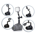 7 Articulating Magic Arm With Adjustable Friction & Large Claws Clips - Black