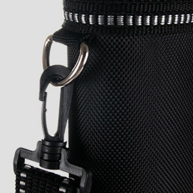 Lightweight Golf Shoulder Bag - Nylon Material - Black Orange