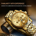 Waterproof Luminous Mechanical Watch for Men - 8750 - Silver White