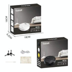 Smart Usb Charging Robot Vacuum for Family Cleaning - Black