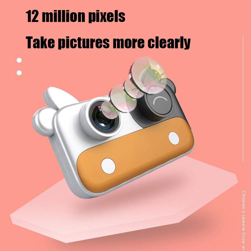 Mini Cartoon Digital Camera for Kids with Wifi - Brown