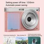 Retro Vlog Self-Shooting Camera - 50Mp Hd 4K Video - White