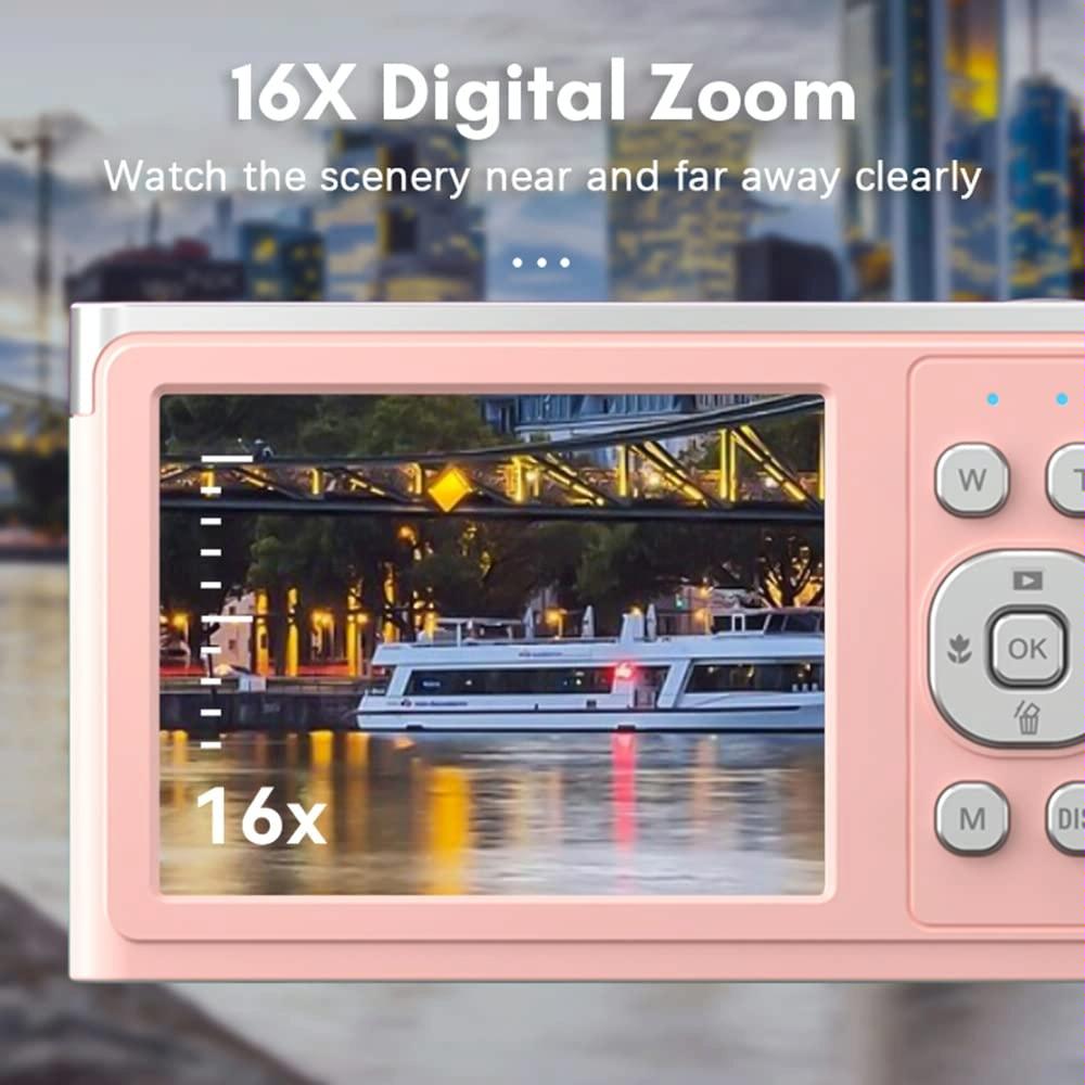 Retro Vlog Self-Shooting Camera - 50Mp Hd 4K Video - White
