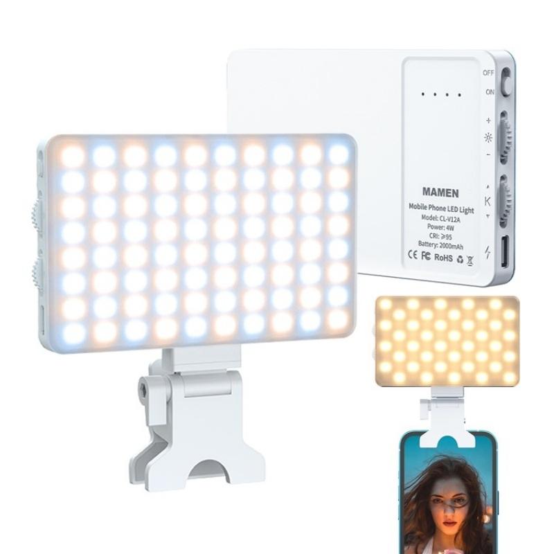 Portable Led Fill Light for Phone Laptop and Video Conferencing - Purple