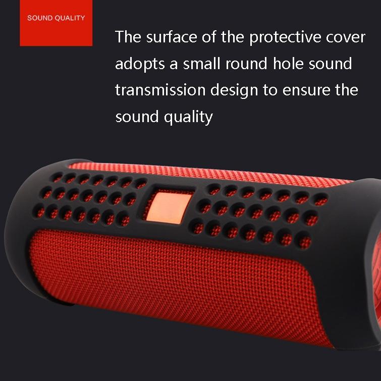 Eco-friendly Silicone Case for Jbl Flip 5 Bluetooth Speaker - Navy Blue