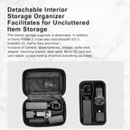 Small Organizer Bag for Sports Camera Accessories 18.5 x 11.5 x 6cm - Pearl White