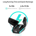 Wireless Waterproof Bluetooth Gaming Earbuds - Dustproof - Cosmic Gray