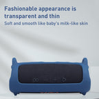 Portable Silicone Case with Shoulder Strap for Jbl Flip 6 Speaker - Blue
