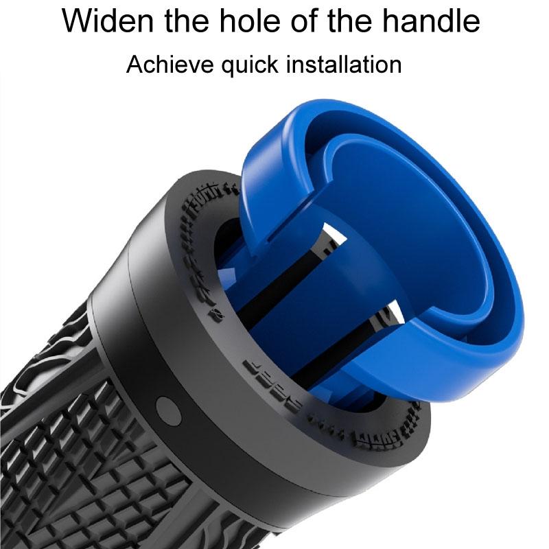 Easy Install Bike Handlebar Mount - Blue