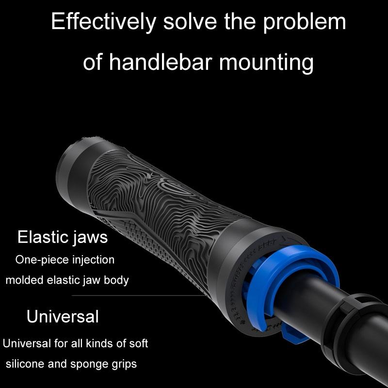Easy Install Bike Handlebar Mount - Blue
