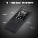 Portable Mp4 Music Player With Fm Radio & Recording Black - Pink No Memory