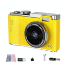 Retro Kids Camera With Dual-Lens 4K Hd Ccd - 2.4 Inch - Purple