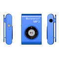Waterproof Mp3 Player For Swimming & Diving 4Gb Memory Fm Radio Blue