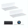 Set of 2 Wall Mounts for Speakers and Surveillance Cameras - White