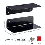 Set of 2 Wall Mounts for Speakers and Surveillance Cameras - White