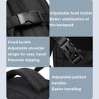 Large Capacity Men Shoulder Backpack - Gray