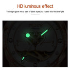 Stylish Waterproof Ceramic Mechanical Watch for Women with Diamond Accents - White