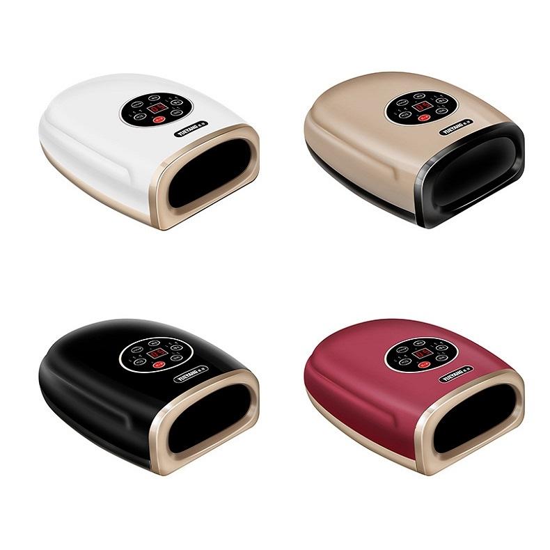 Hand Finger Joint Massager Wrist Palm Physiotherapy Mouse Meridian Acupoint Plug Amber Gold - Rose Red