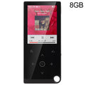 2.4 Inch Touch Mp4 / Mp3 Player 8Gb Memory E Book / Alarm / Timer No Bluetooth - Black