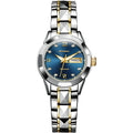 Stylish Waterproof Luminous Women Automatic Watch - 8813 - Silver Gold Blue