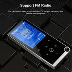 2.4 Inch Touch Mp4 / Mp3 Player 16Gb Memory E Book / Alarm / Timer No Bluetooth - Black