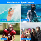 Waterproof 48mp Dual Screen Outdoor Camera - Wdc901 - Blue