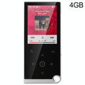 2.4 Inch Touch Mp4 / Mp3 Player 4Gb Memory E Book / Alarm / Timer No Bluetooth - Silver Grey