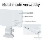 Portable Led Fill Light for Phone Laptop and Video Conferencing - White