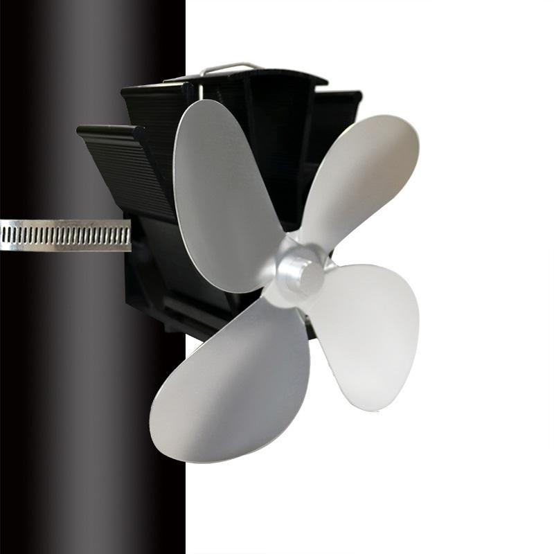 Thermodynamic Wall Mounted Fireplace Fan - no Magnets - Gray