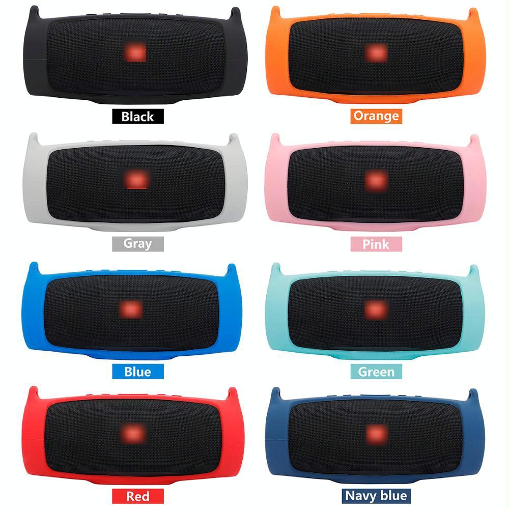 Jbl Charge 4 Speaker Cover with Strap & Carabiner - Portable Silicone Protection - Black