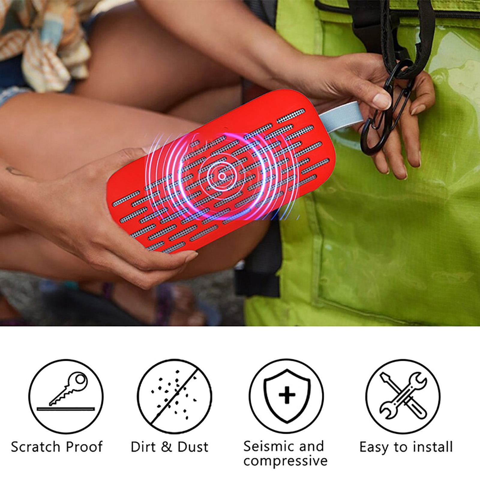 Flexible Silicone Cover for Bose Soundlink Bluetooth Speaker - Dustproof - Red