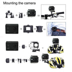 Waterproof 4k Action Camera for Cycling and Diving - Silver Grey