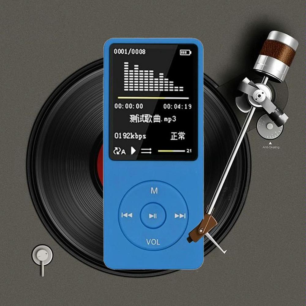 Portable Lcd Fm Radio Mp3 Mp4 Player 4Gb Memory Black - Red 4Gb