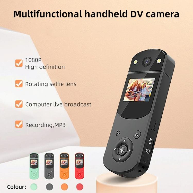 1080P Hd Multi-Function Digital Video Camera - Sports Dv Live Streaming Computer Recording - Orange